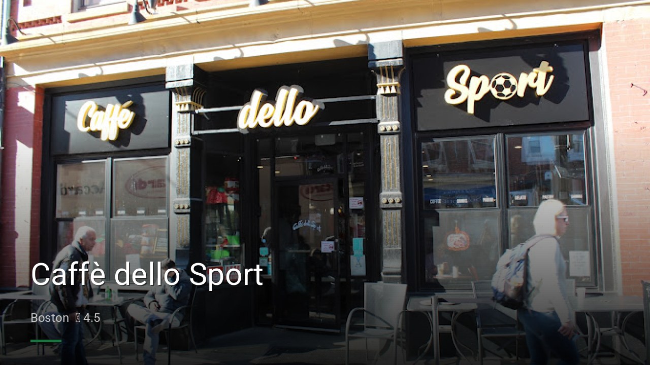 Caffè dello Sport - Sports Bars in Boston