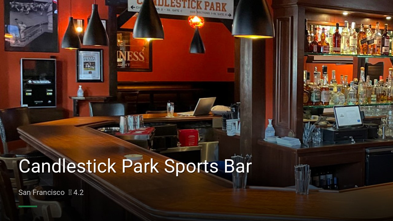 Candlestick Park Sports Bar - Sports Bars in San Francisco
