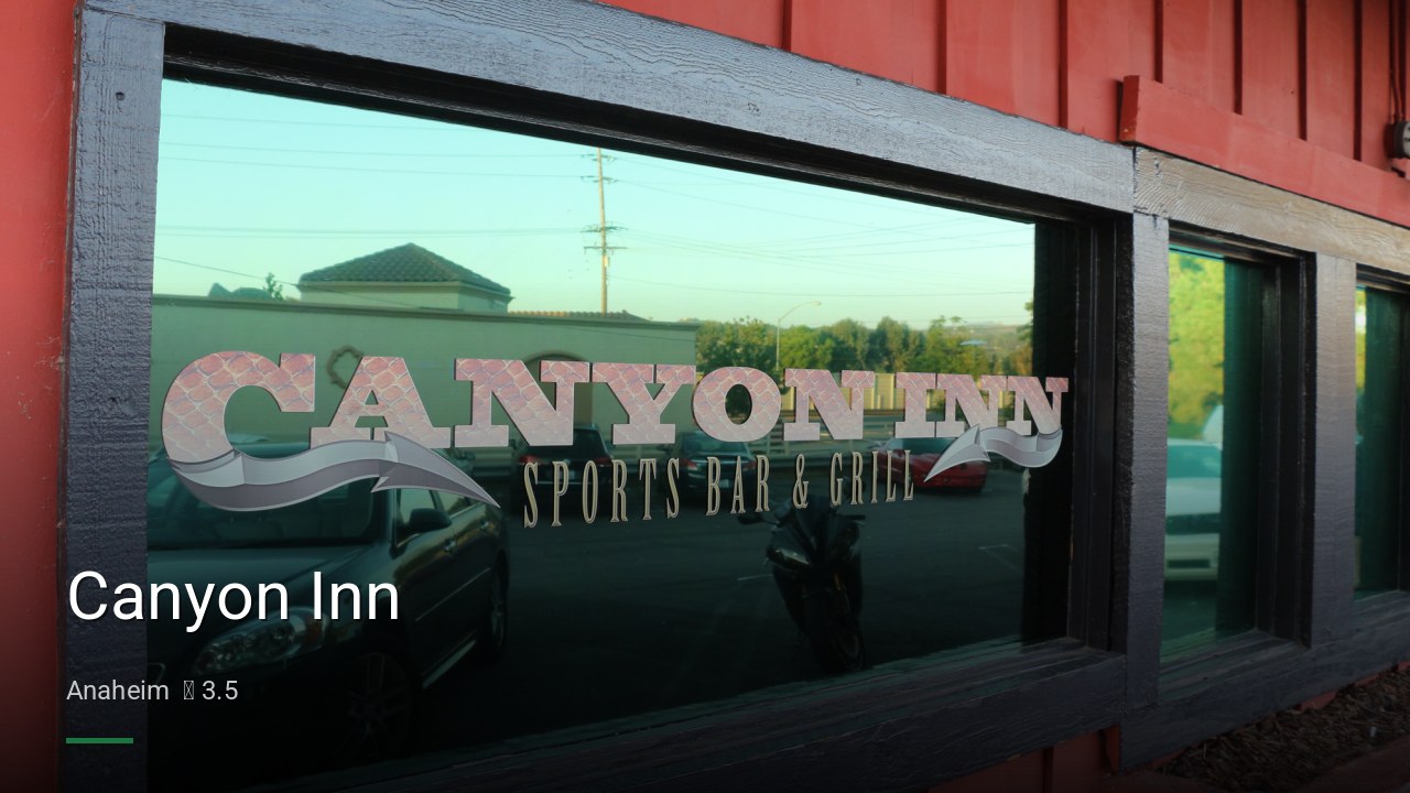 Canyon Inn - Sports Bars in Anaheim