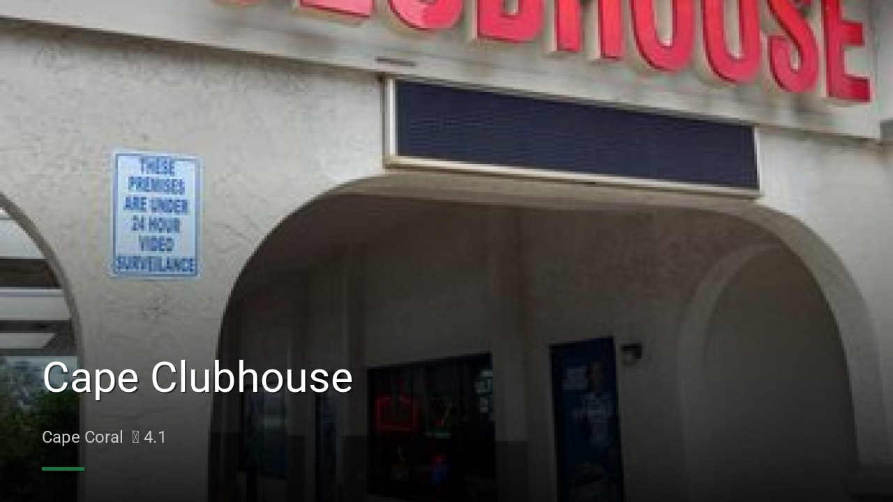 Cape Clubhouse - Sports Bars in Cape Coral