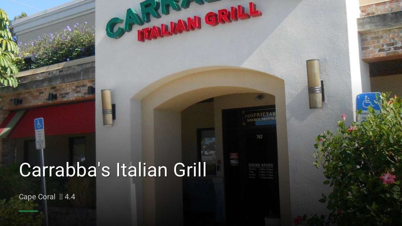Carrabba's Italian Grill - Sports Bars in Cape Coral