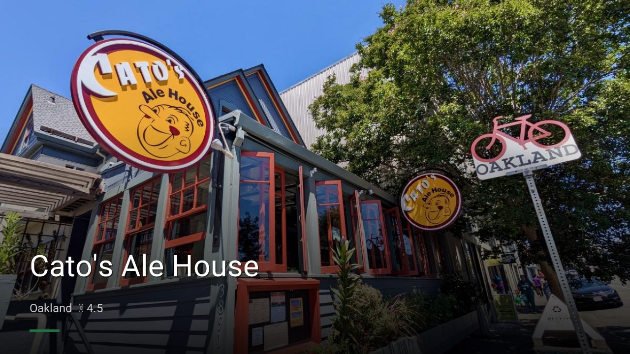 Cato's Ale House - Sports Bars in Oakland