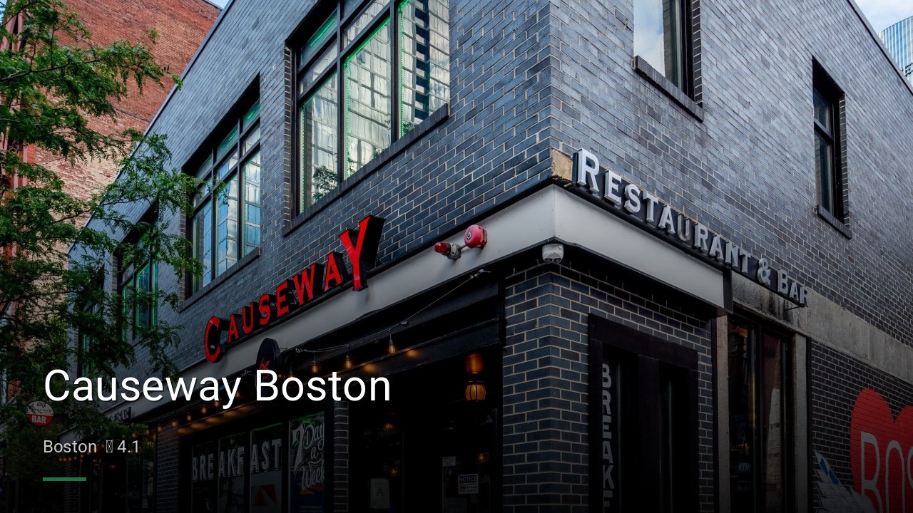 Causeway Boston - Sports Bars in Boston