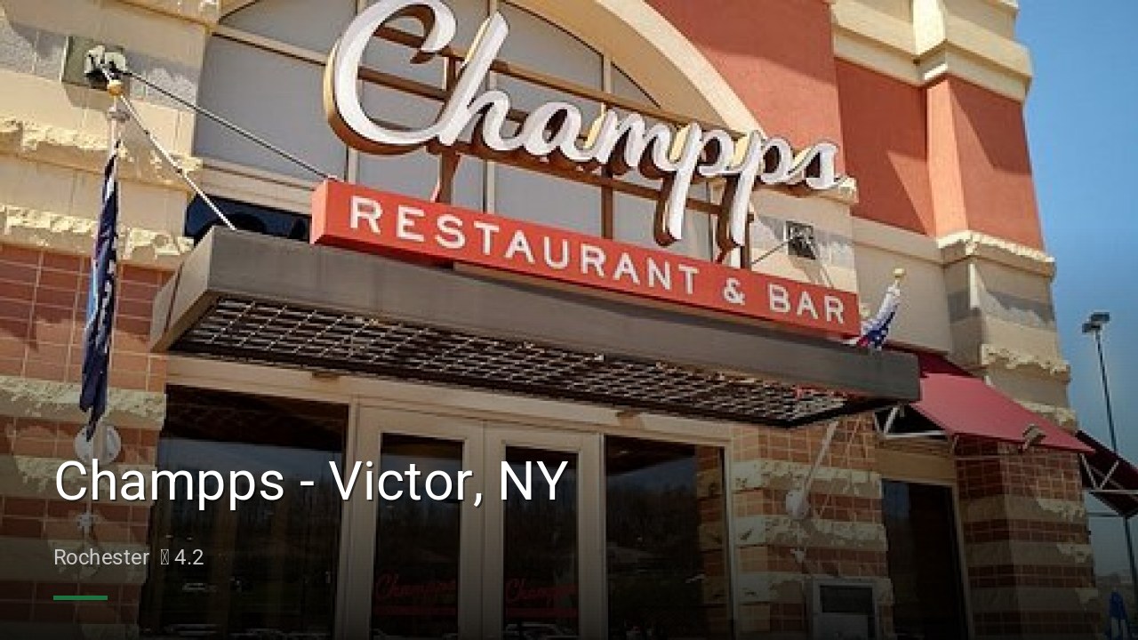 Champps - Victor, NY - Sports Bars in Rochester