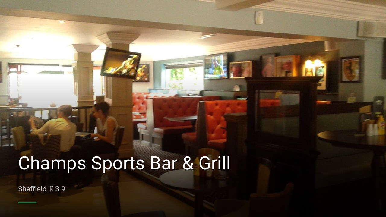 Champs Sports Bar & Grill - Sports Bars in Sheffield