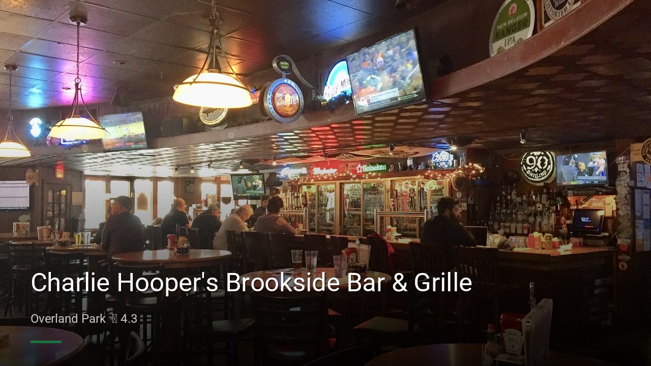 Charlie Hooper's Brookside Bar & Grille - Sports Bars in Overland Park
