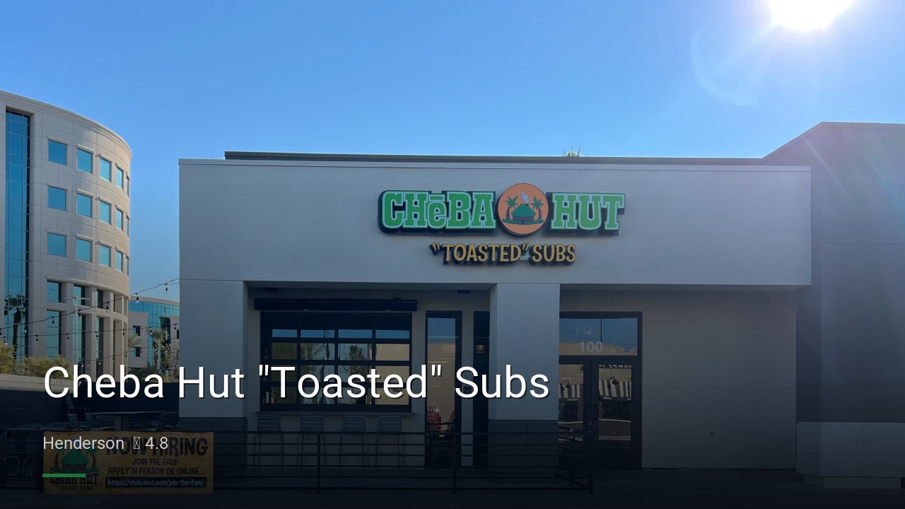 Cheba Hut "Toasted" Subs - Sports Bars in Henderson