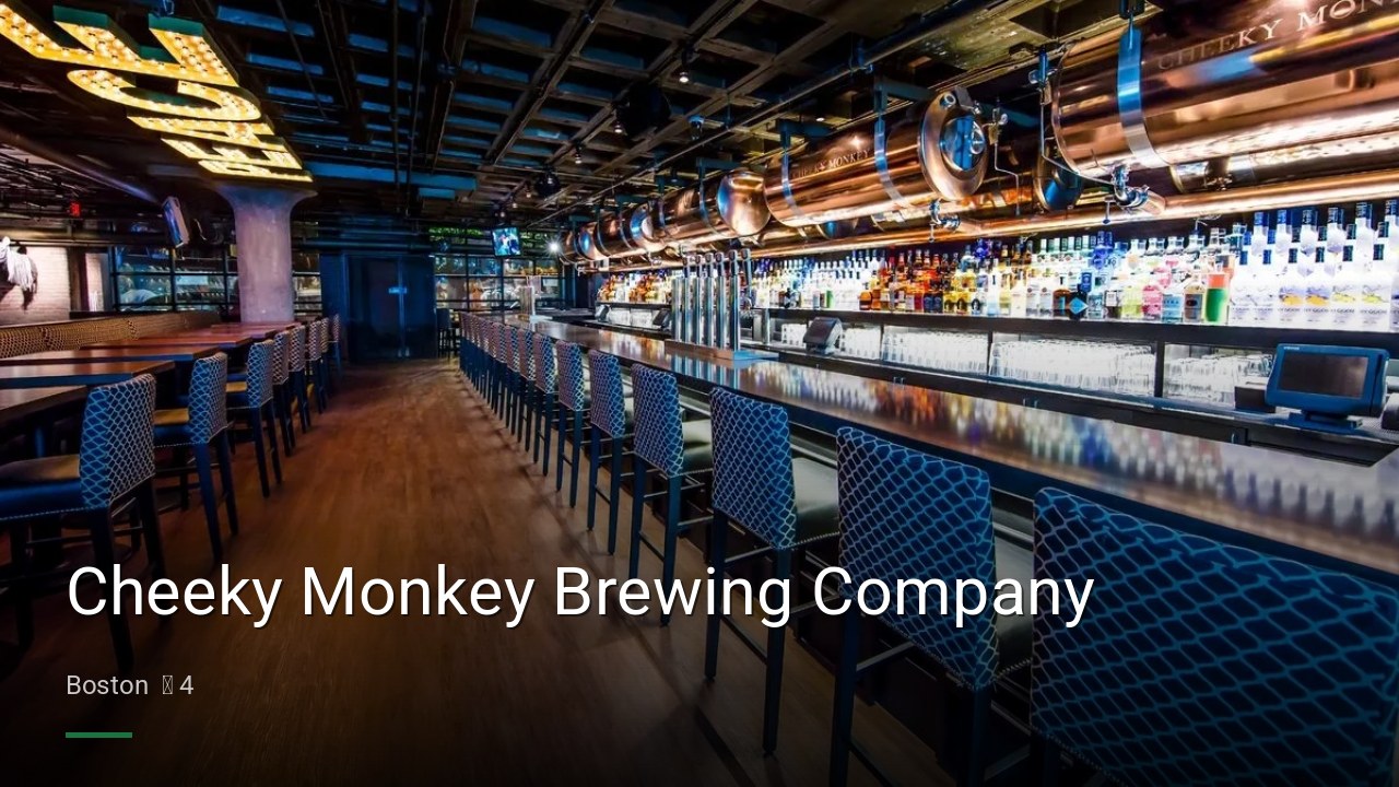 Cheeky Monkey Brewing Company - Sports Bars in Boston