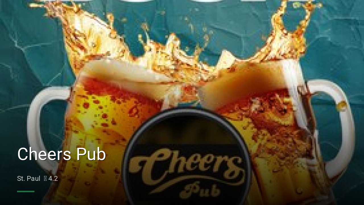 Cheers Pub - Sports Bars in St. Paul