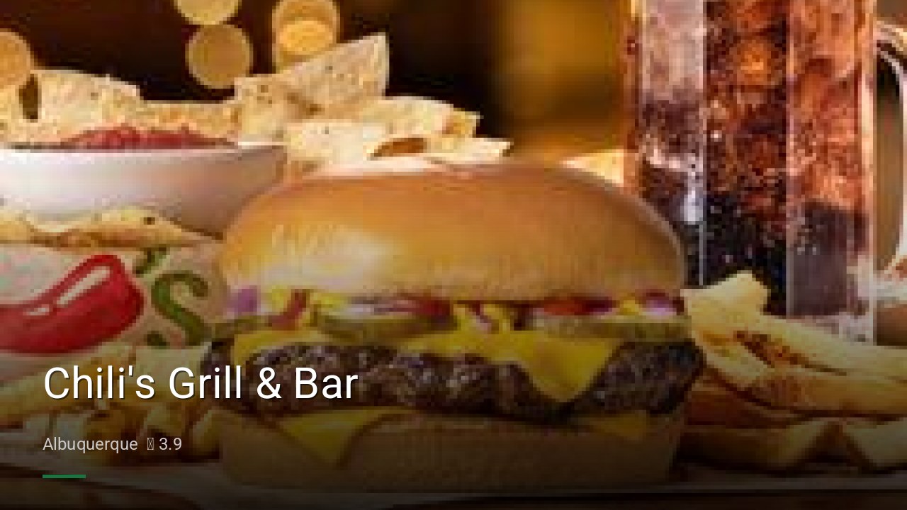 Chili's Grill & Bar - Sports Bars in Albuquerque