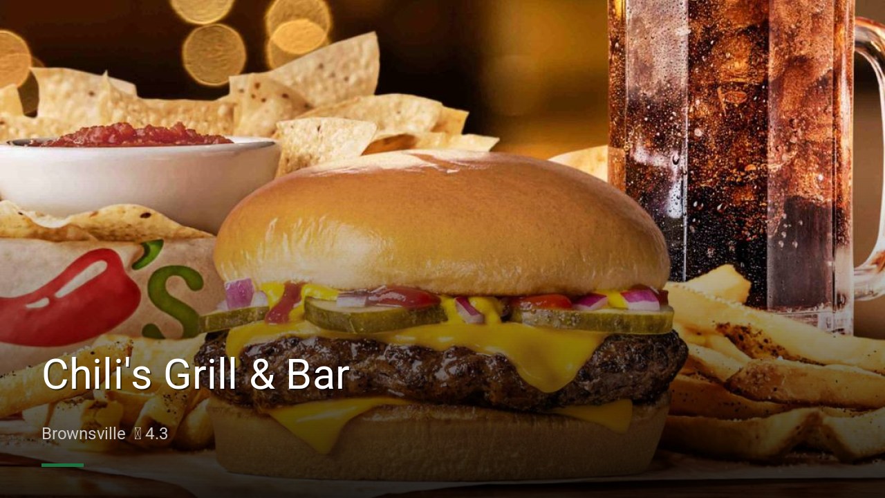 Chili's Grill & Bar - Sports Bars in Brownsville