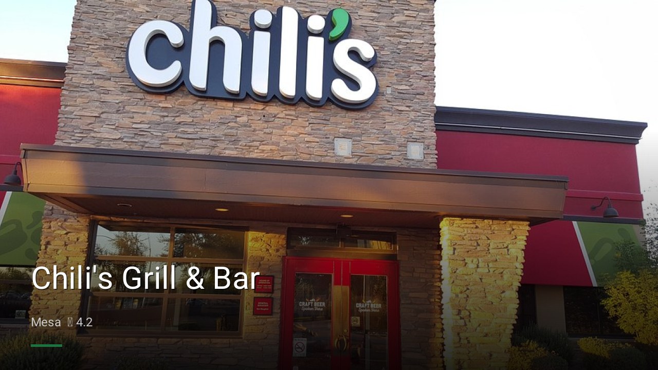 Chili's Grill & Bar - Sports Bars in Mesa