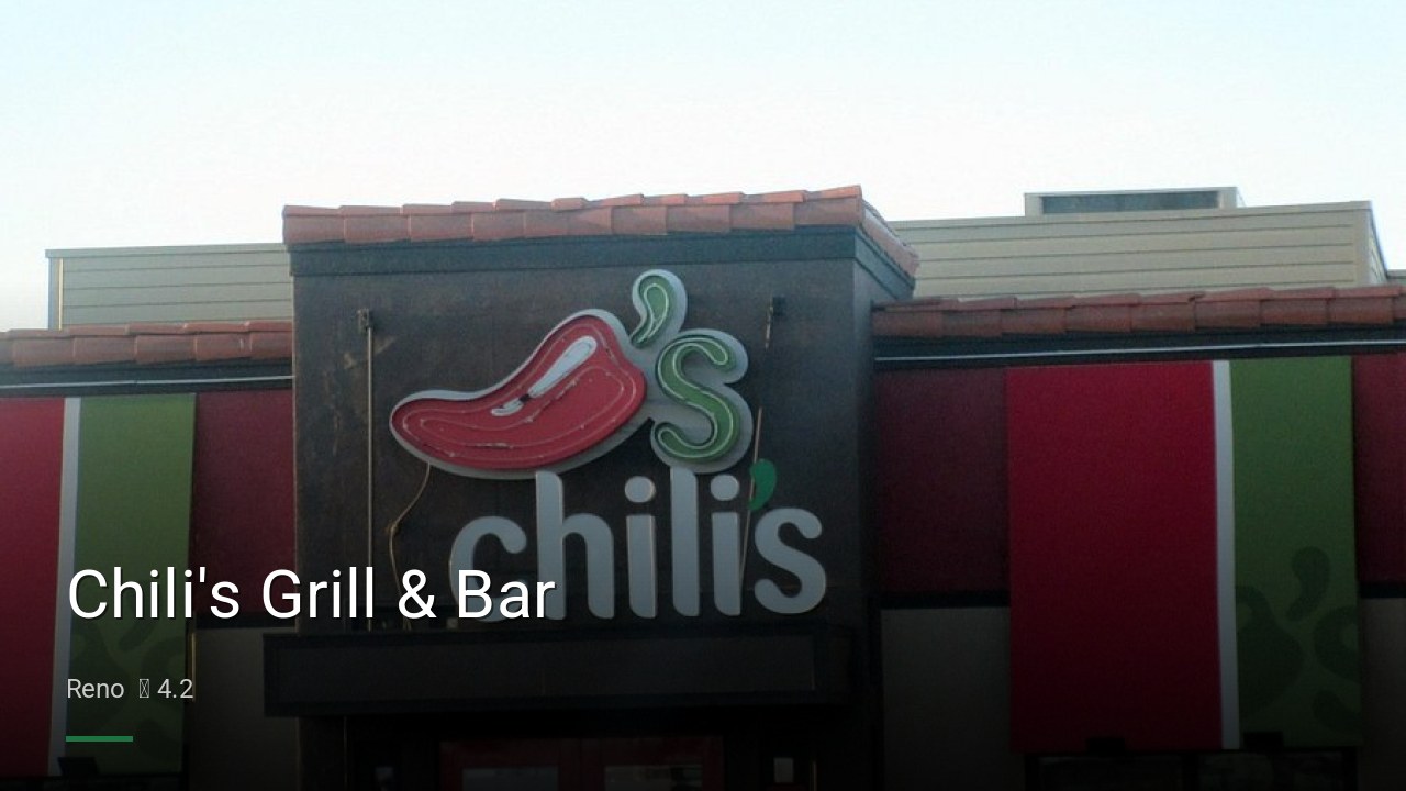 Chili's Grill & Bar - Sports Bars in Reno
