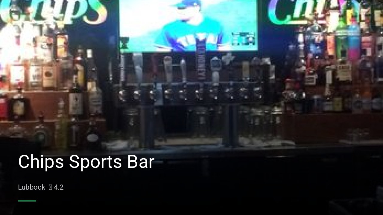 Chips Sports Bar - Sports Bars in Lubbock