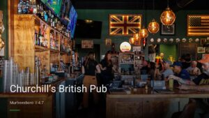 Churchill’s British Pub — Sports bars in Murfreesboro