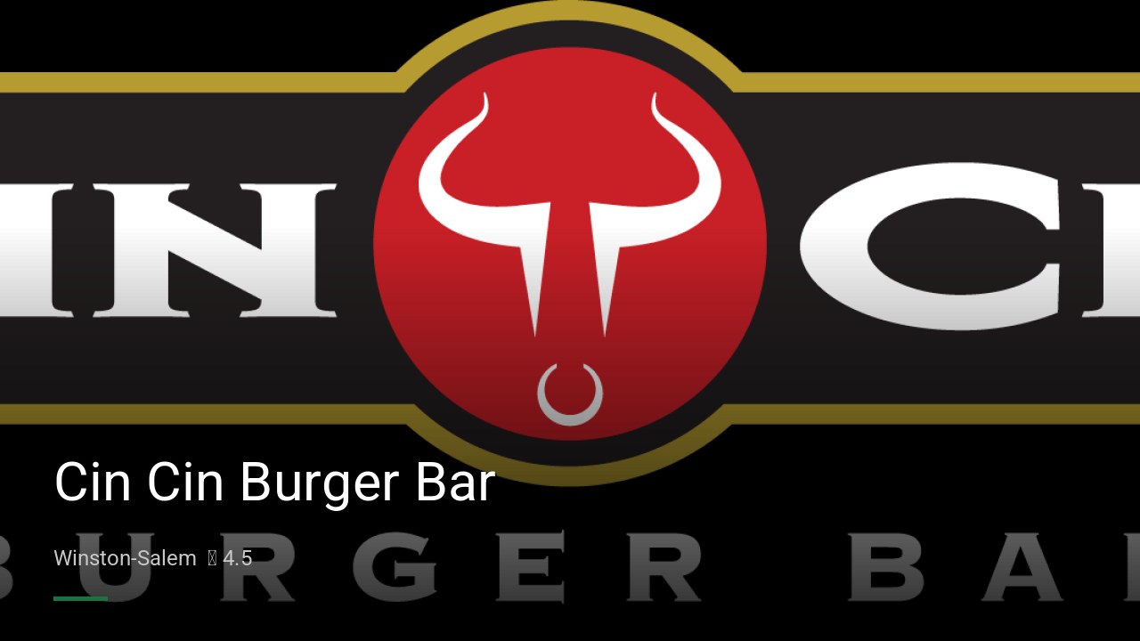 Cin Cin Burger Bar - Sports Bars in Winston-Salem