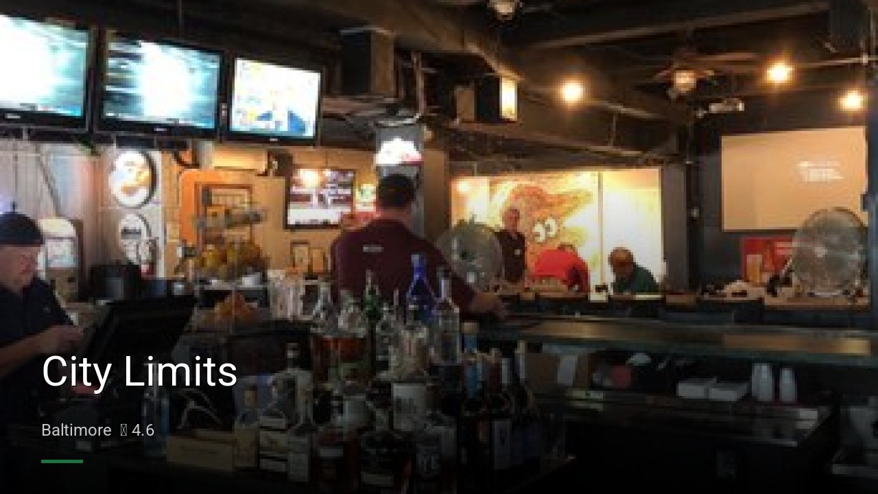 City Limits - Sports Bars in Baltimore