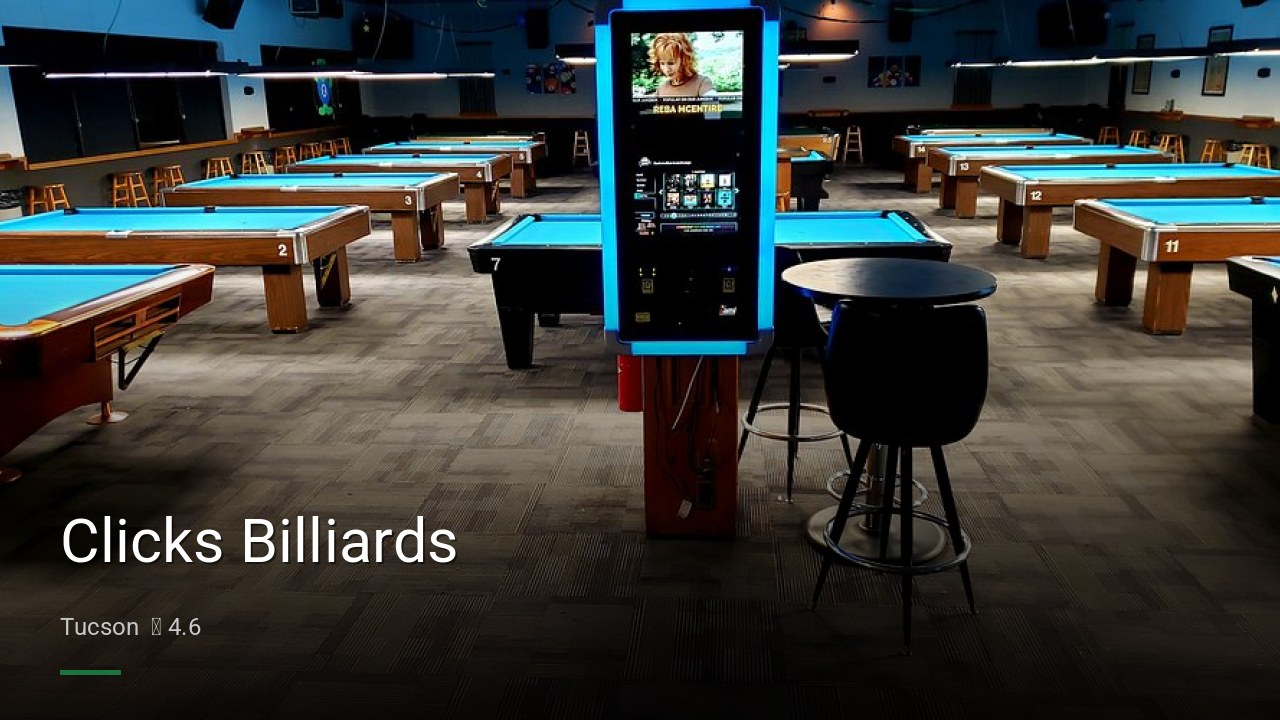 Clicks Billiards - Sports Bars in Tucson
