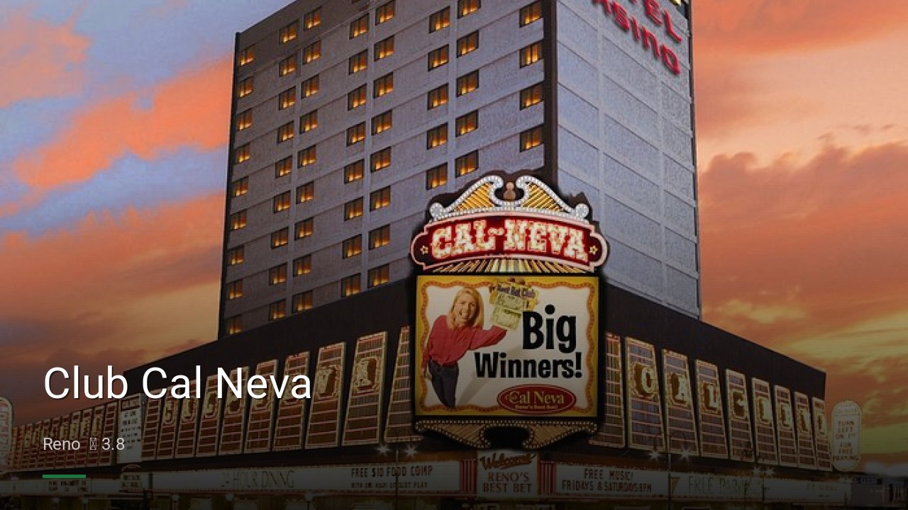Club Cal Neva - Sports Bars in Reno