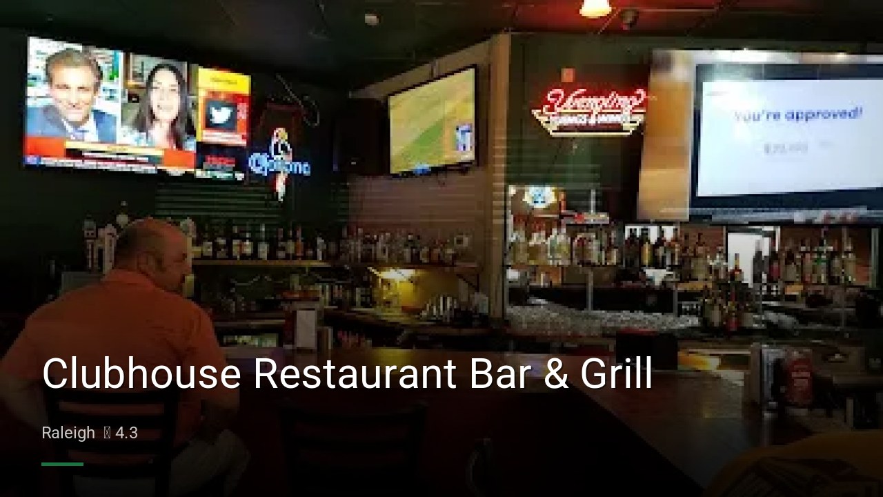 Clubhouse Restaurant Bar & Grill - Sports Bars in Raleigh