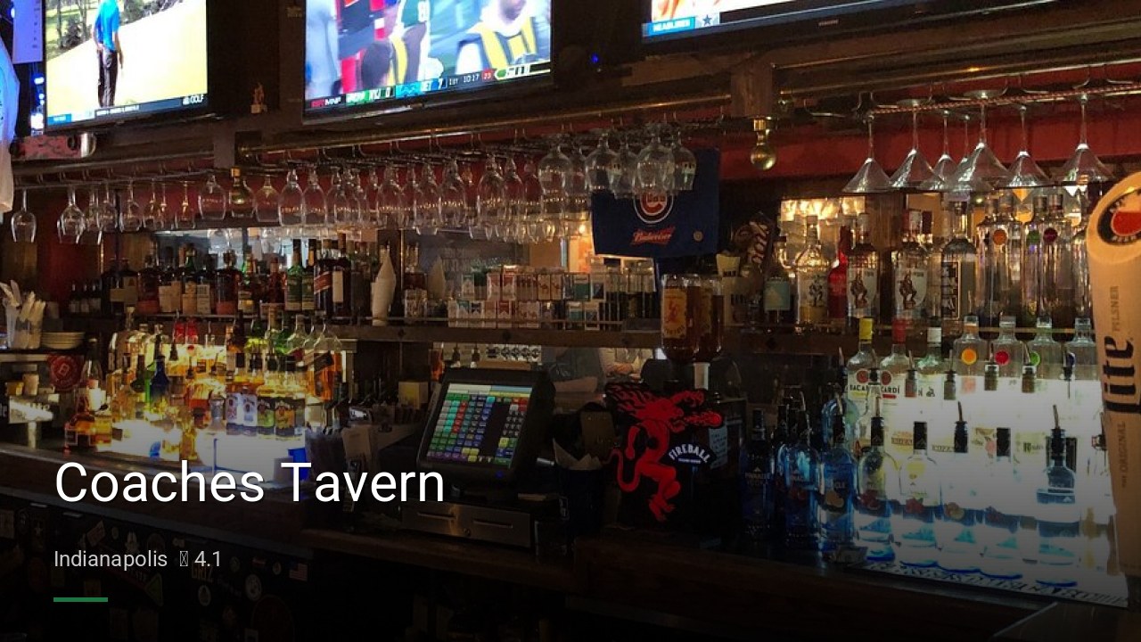 Coaches Tavern - Sports Bars in Indianapolis