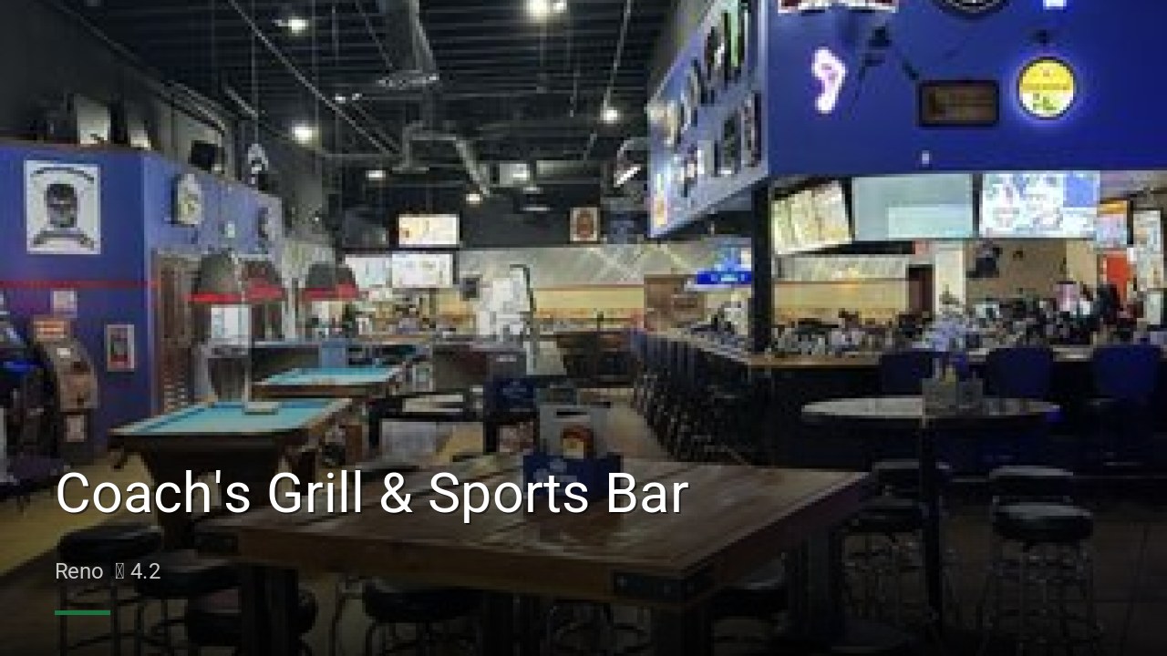 Coach's Grill & Sports Bar - Sports Bars in Reno