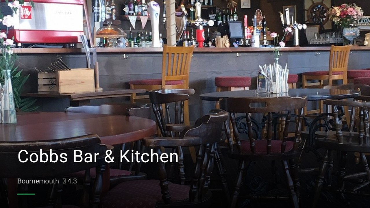 Cobbs Bar & Kitchen - Sports Bars in Bournemouth