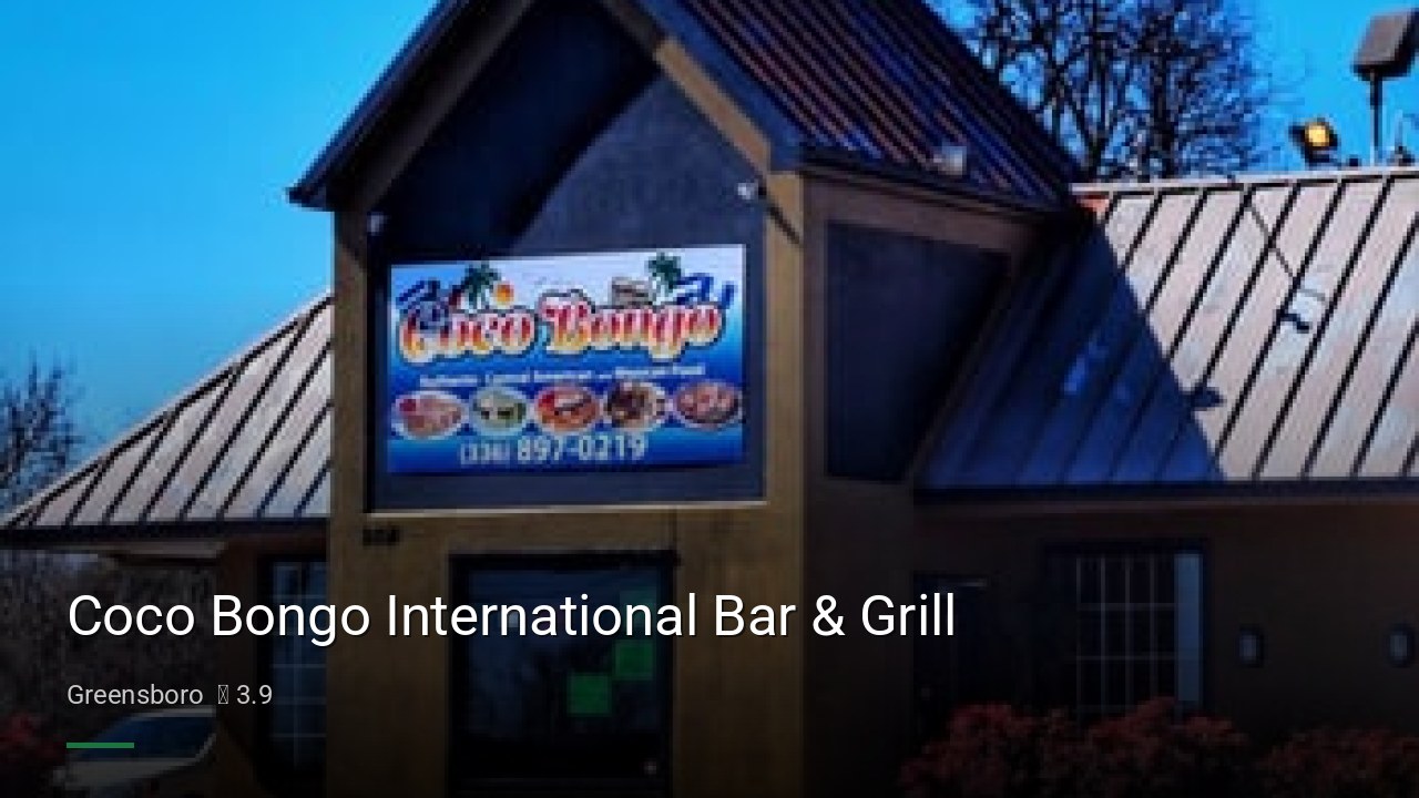 Coco Bongo International Bar & Grill - Sports Bars in Greensboro