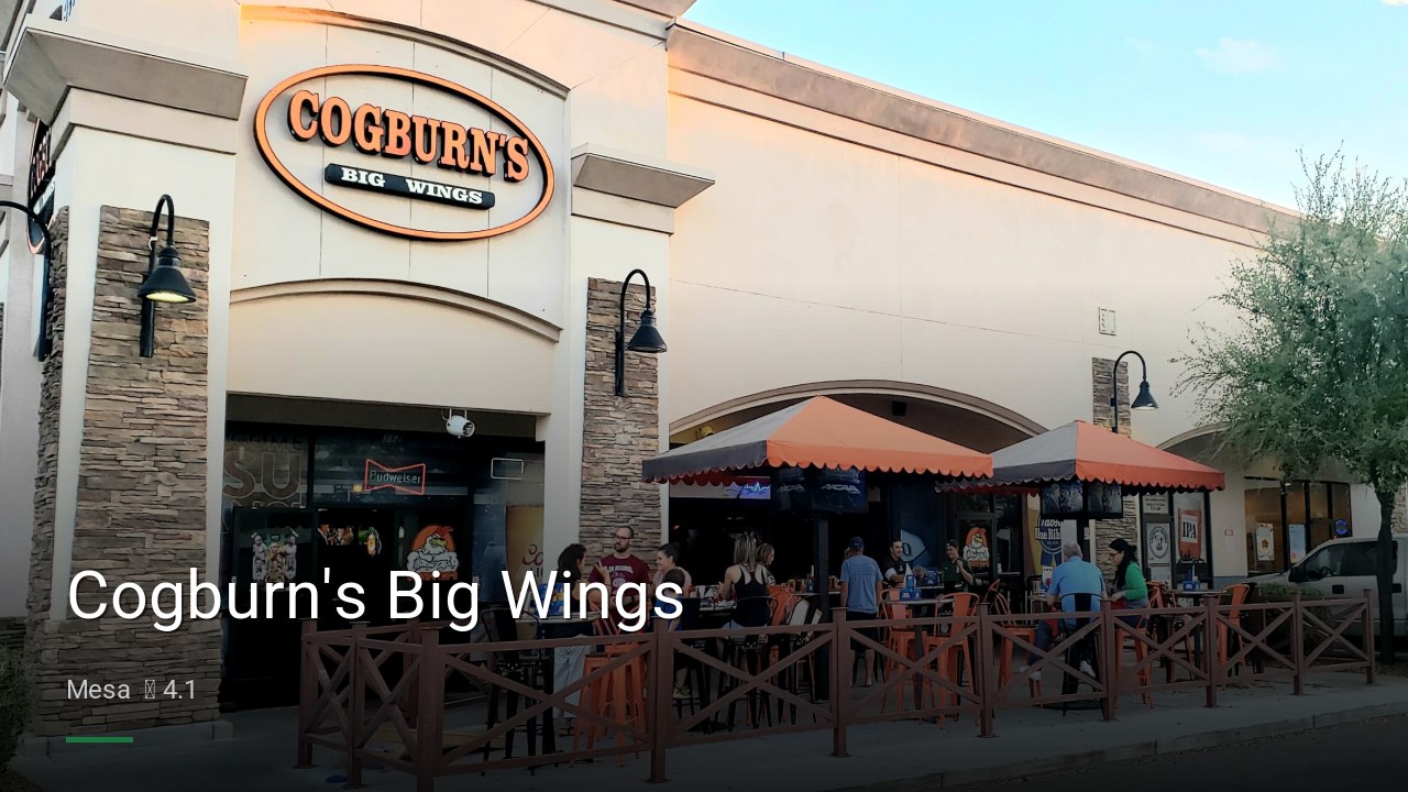 Cogburn's Big Wings - Sports Bars in Mesa