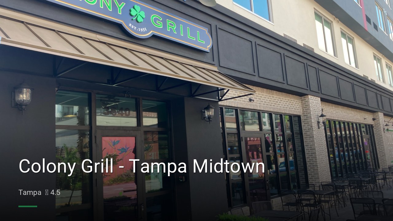 Colony Grill - Tampa Midtown - Sports Bars in Tampa