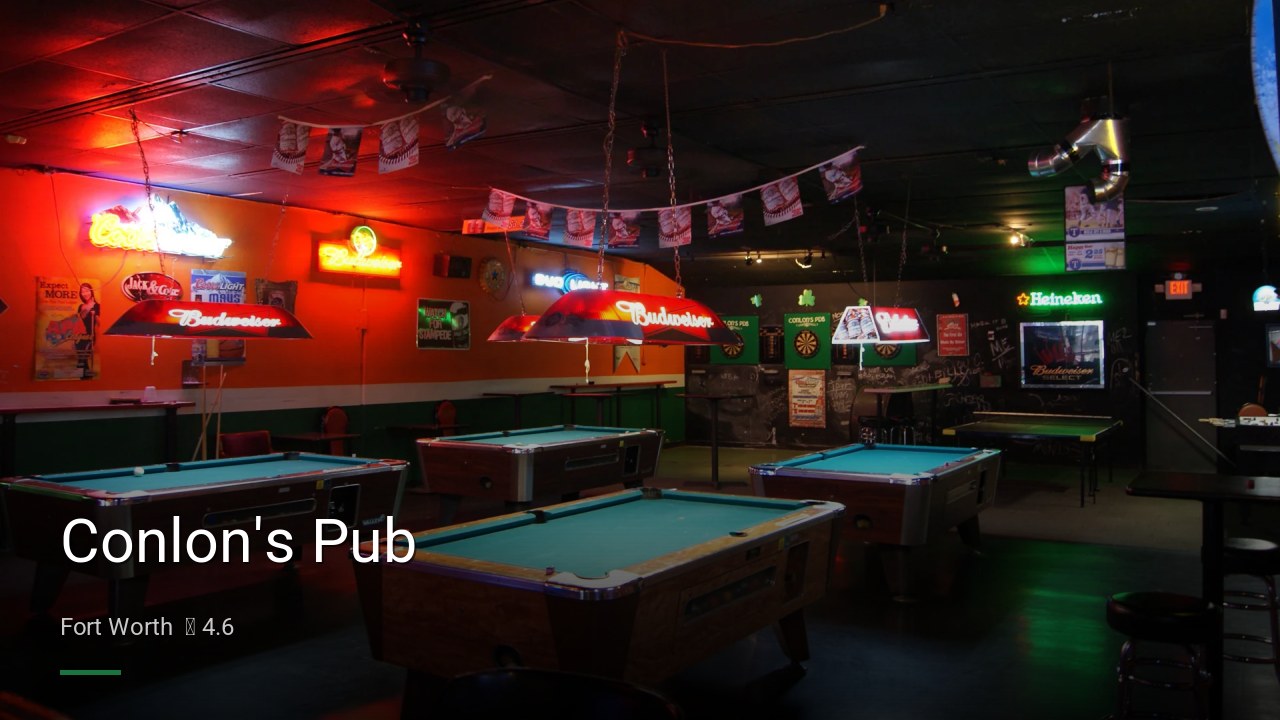 Conlon's Pub - Sports Bars in Fort Worth