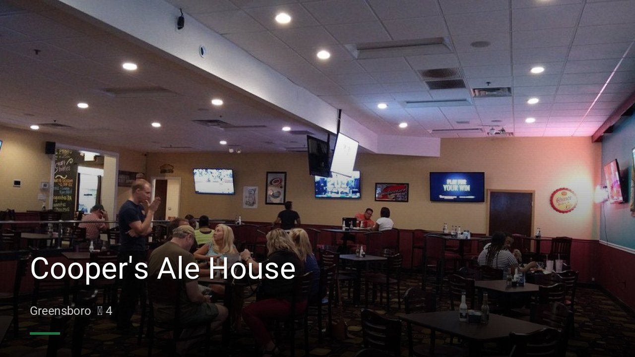Cooper's Ale House - Sports Bars in Greensboro