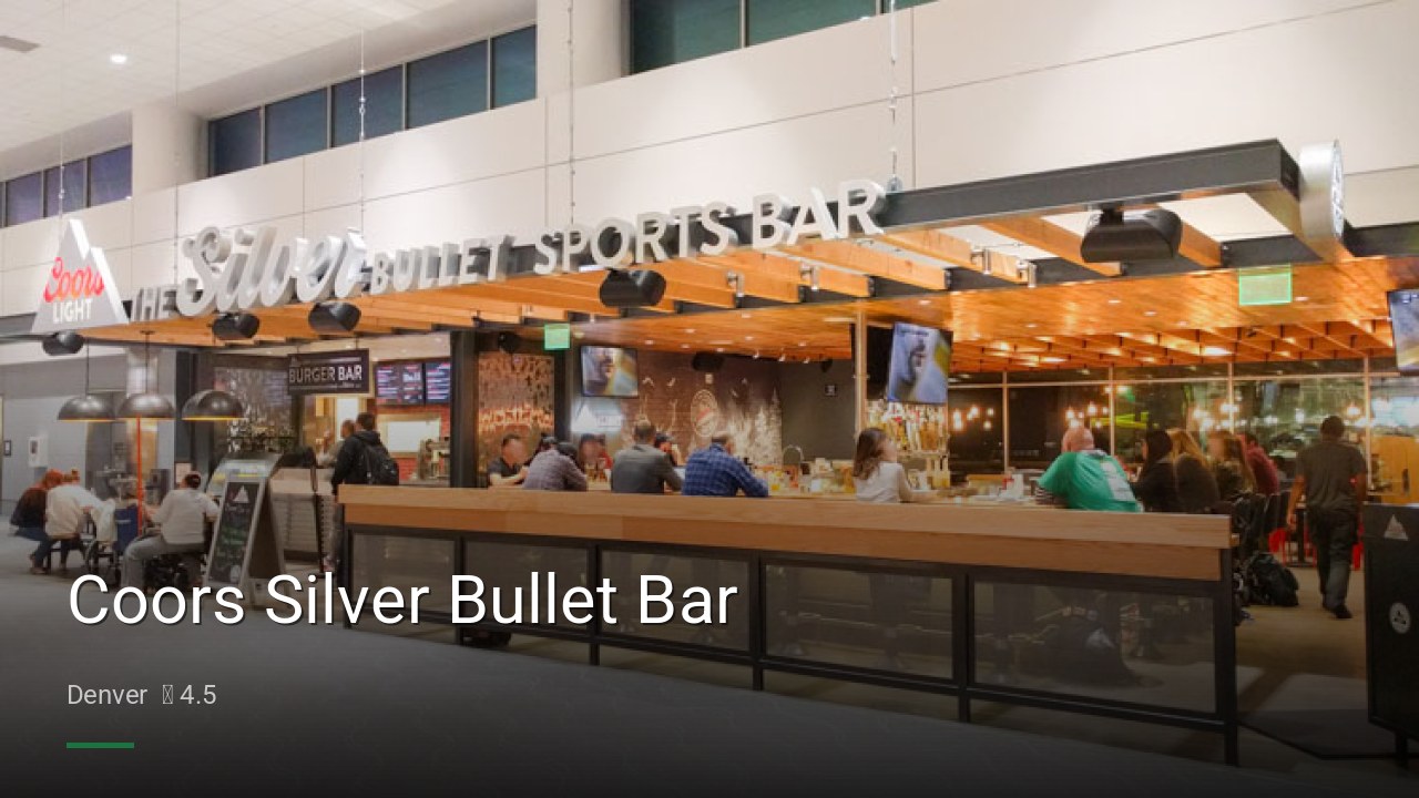 Coors Silver Bullet Bar - Sports Bars in Denver