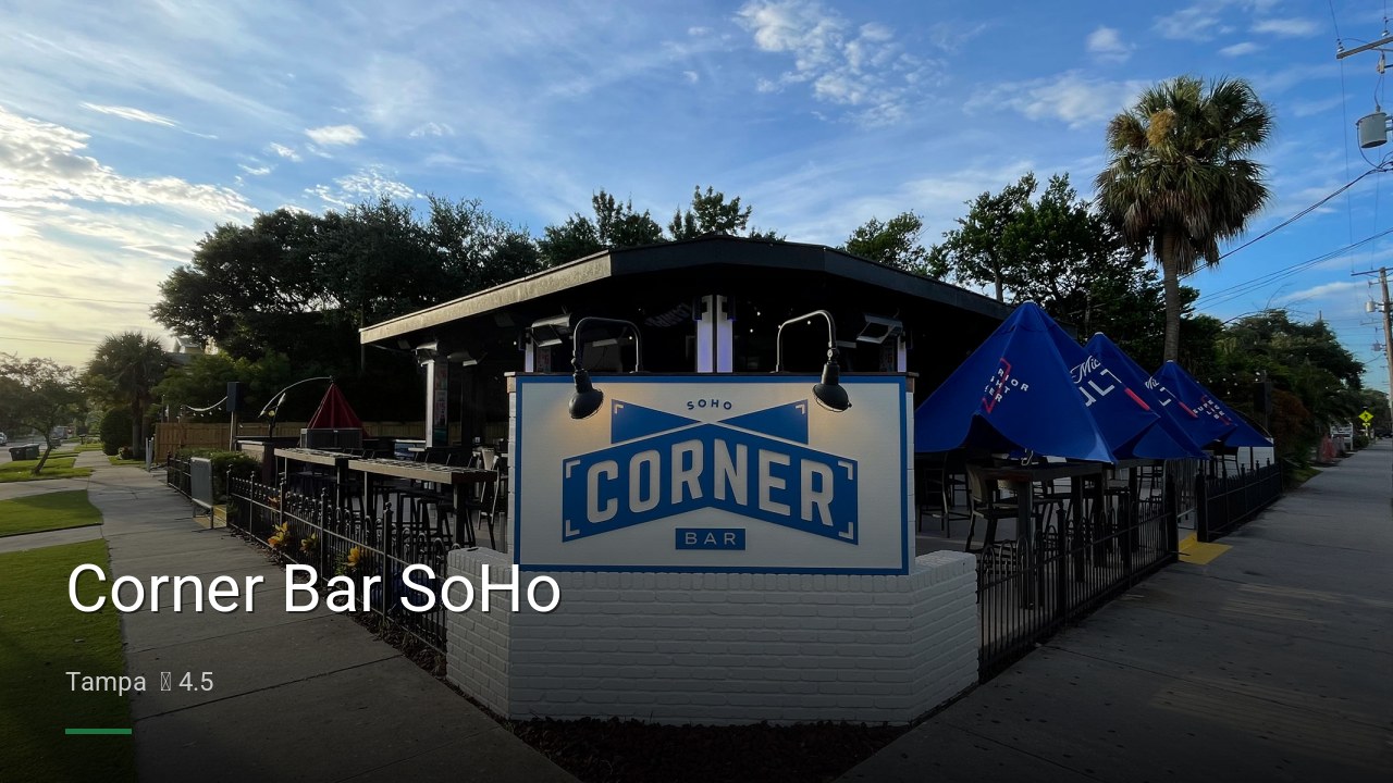 Corner Bar SoHo - Sports Bars in Tampa