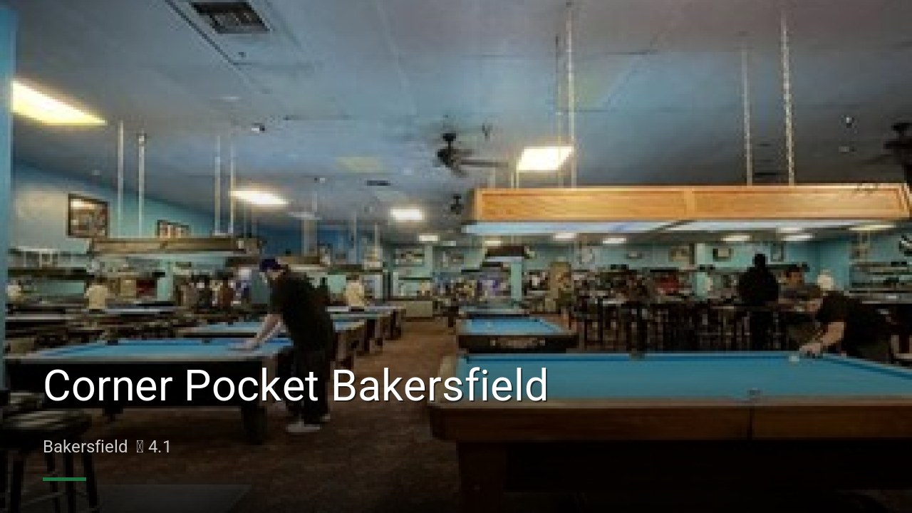 Corner Pocket Bakersfield - Sports Bars in Bakersfield