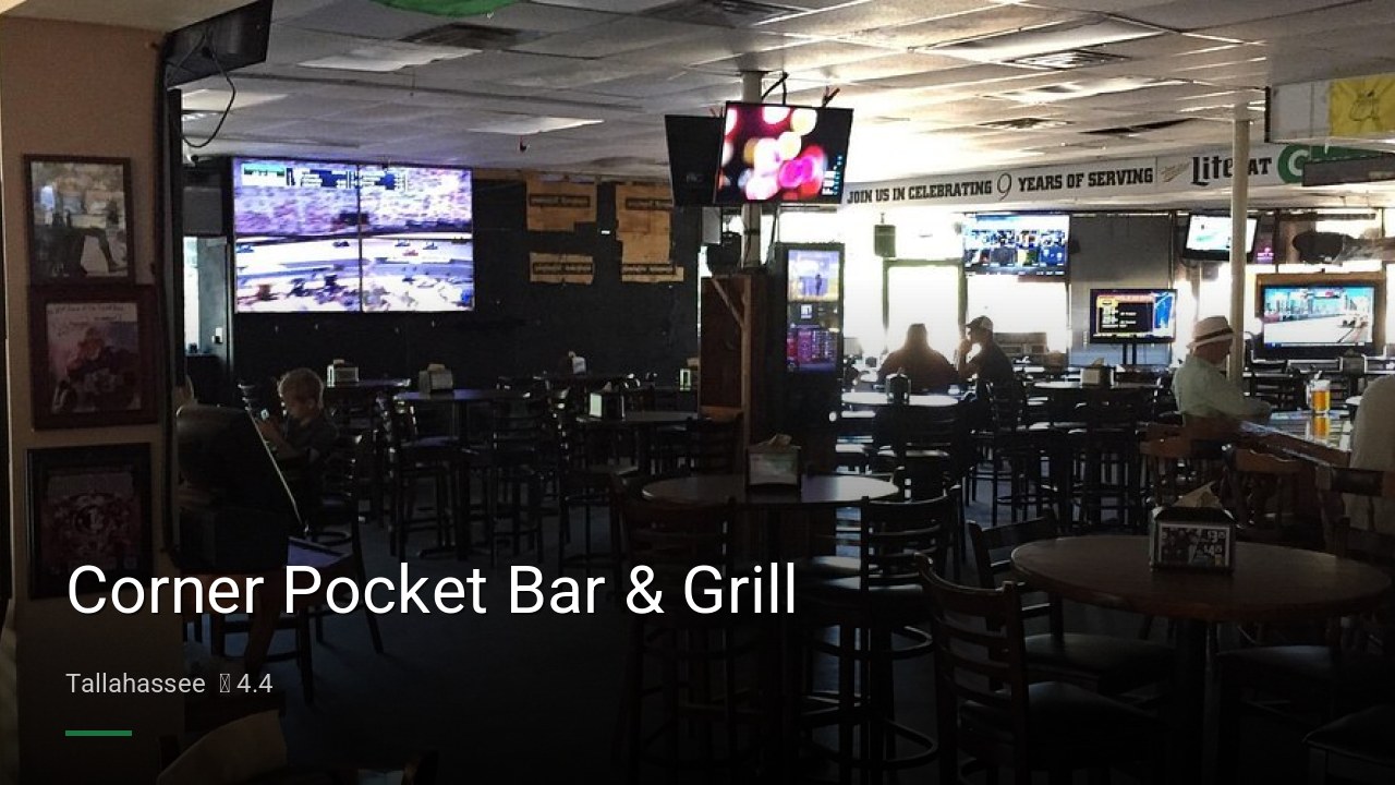 Corner Pocket Bar & Grill - Sports Bars in Tallahassee