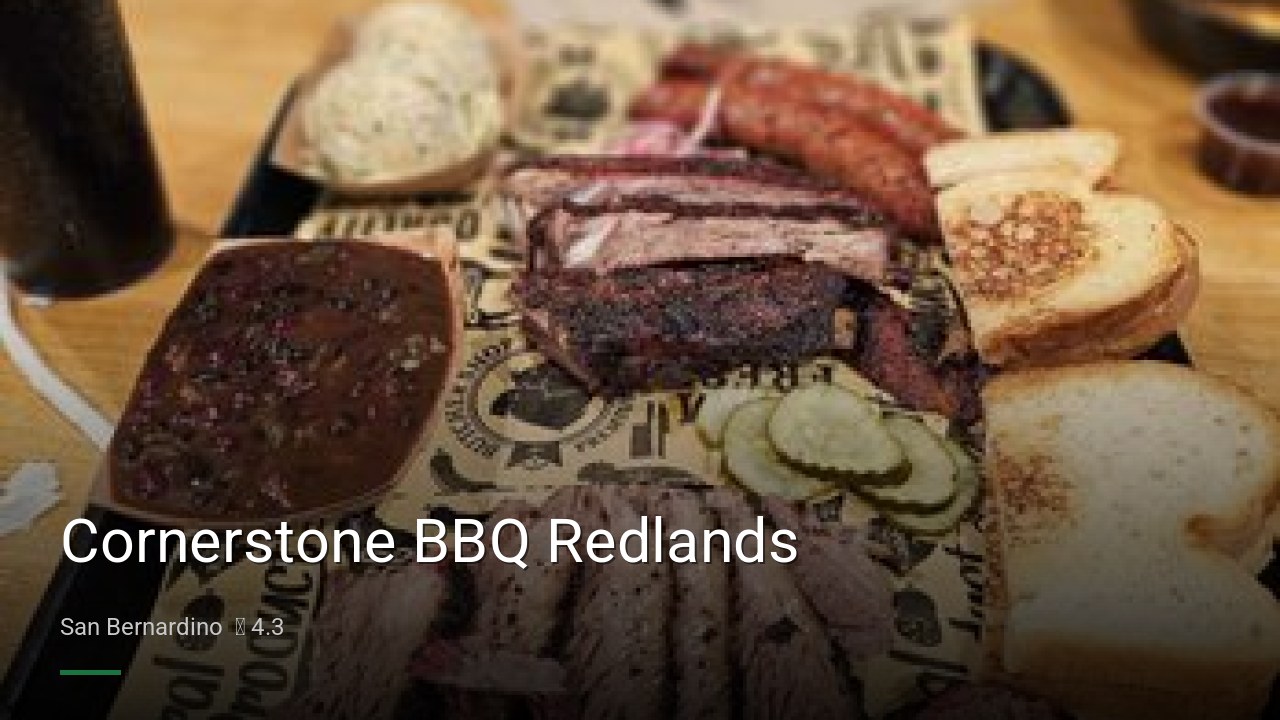 Cornerstone BBQ Redlands - Sports Bars in San Bernardino