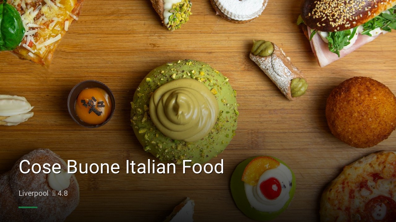 Cose Buone Italian Food — Pubs in Liverpool