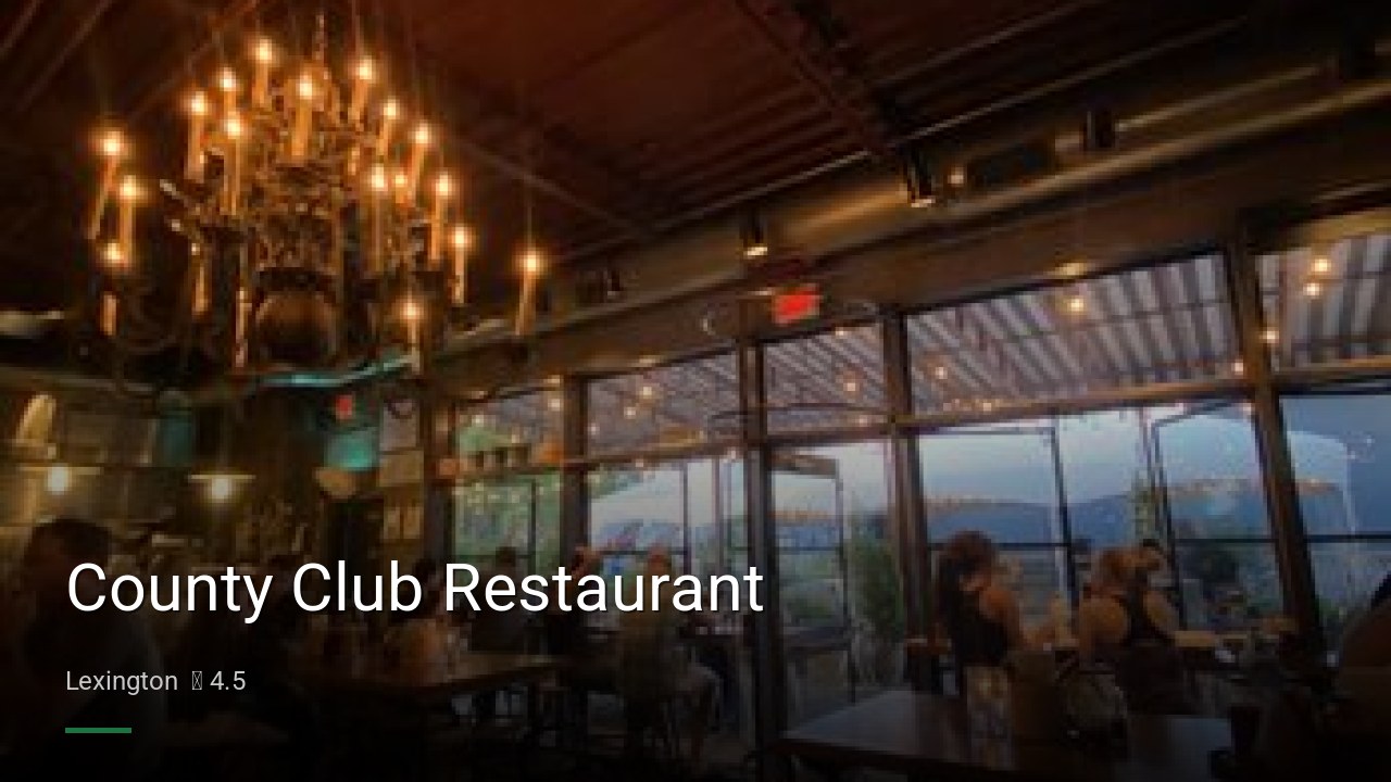 County Club Restaurant - Sports Bars in Lexington