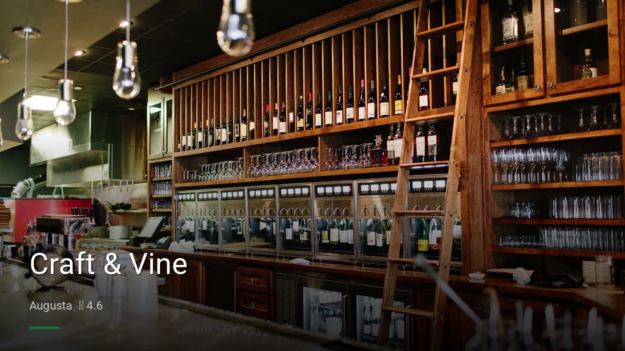 Craft & Vine - Sports Bars in Augusta