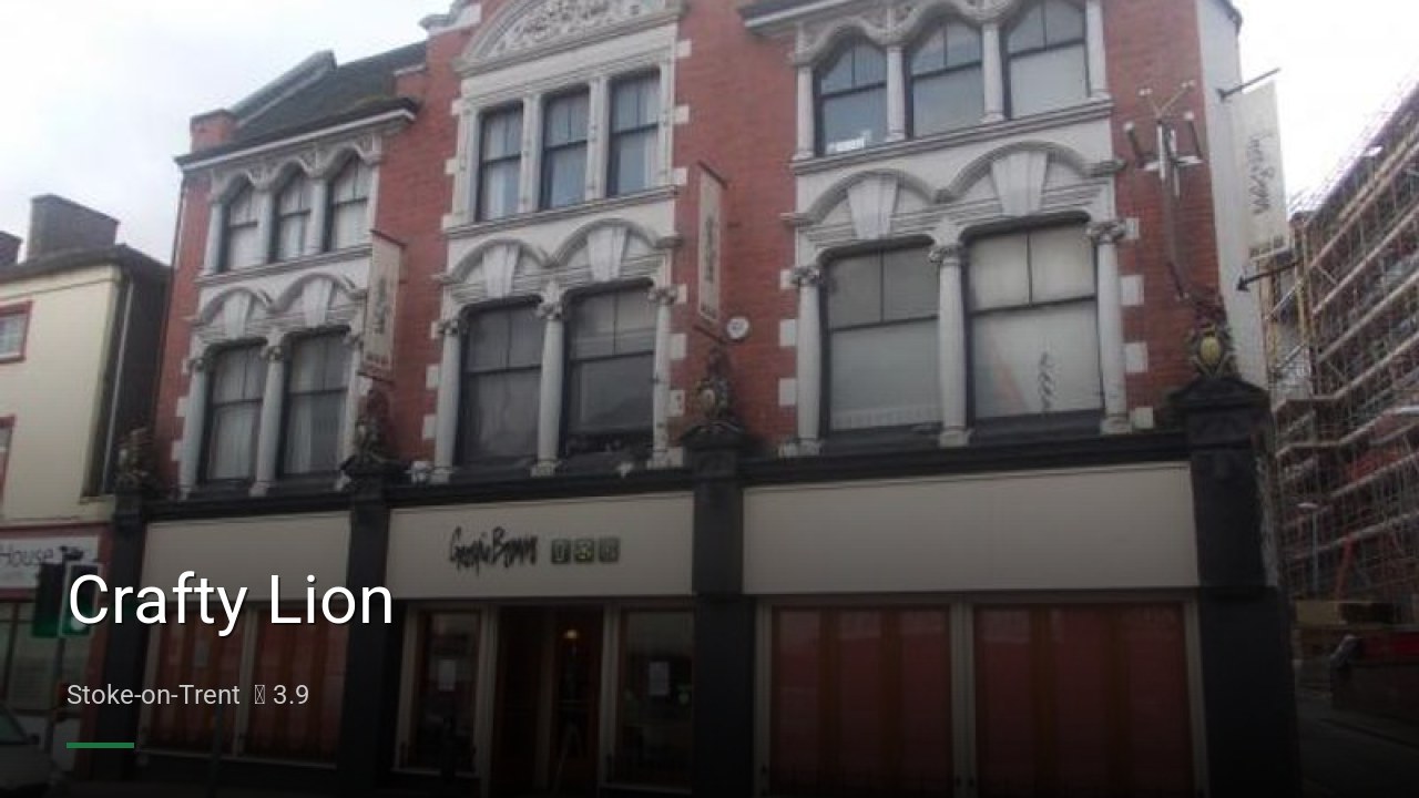 Crafty Lion - Sports Bars in Stoke-on-Trent