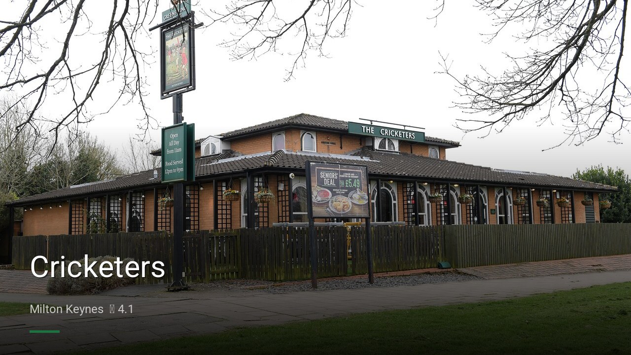 Cricketers - Sports Bars in Milton Keynes