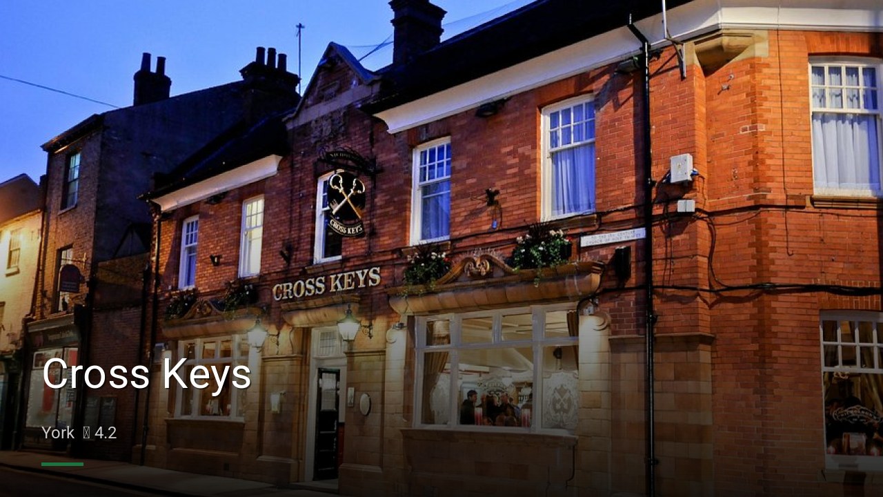 Cross Keys - Sports Bars in York