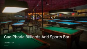 Cue-Phoria Billiards And Sports Bar — Sports bars in Orlando