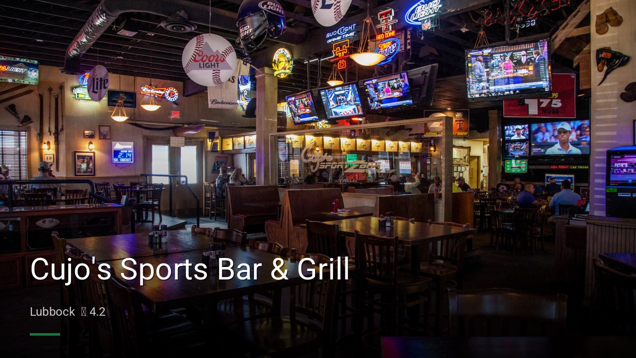 Cujo's Sports Bar & Grill - Sports Bars in Lubbock