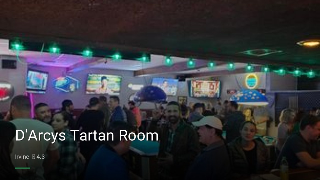 D'Arcys Tartan Room - Sports Bars in Irvine