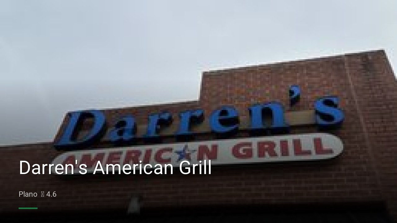 Darren's American Grill - Sports Bars in Plano