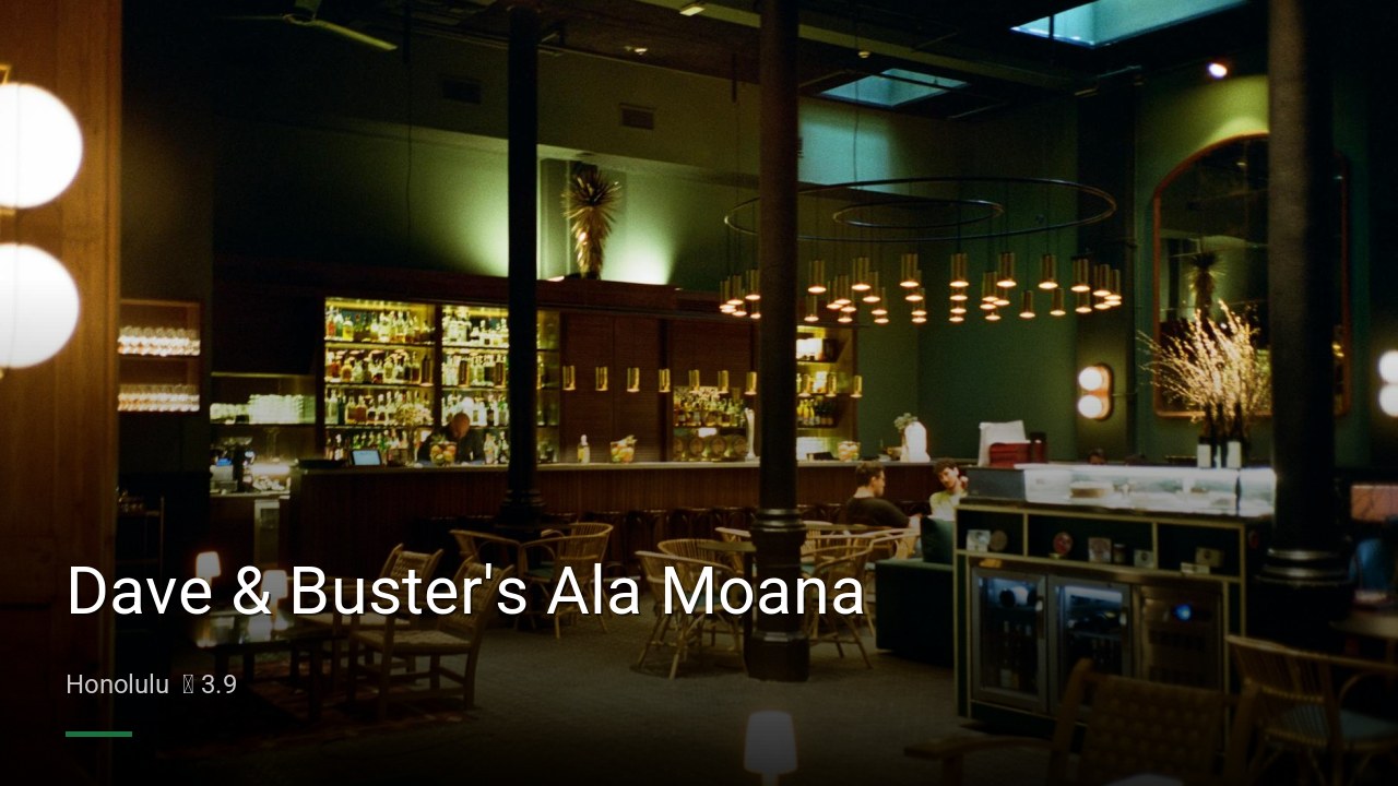 Dave & Buster’s Ala Moana — Sports bars in Honolulu