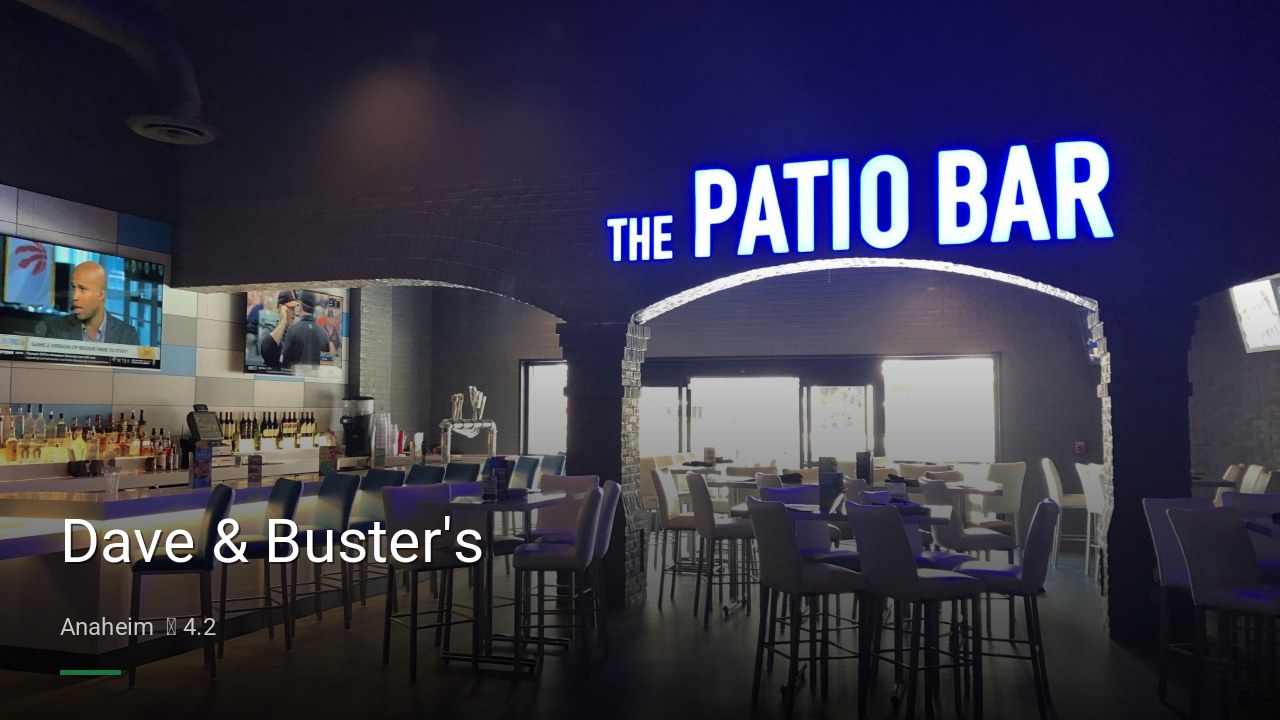 Dave & Buster's - Sports Bars in Anaheim