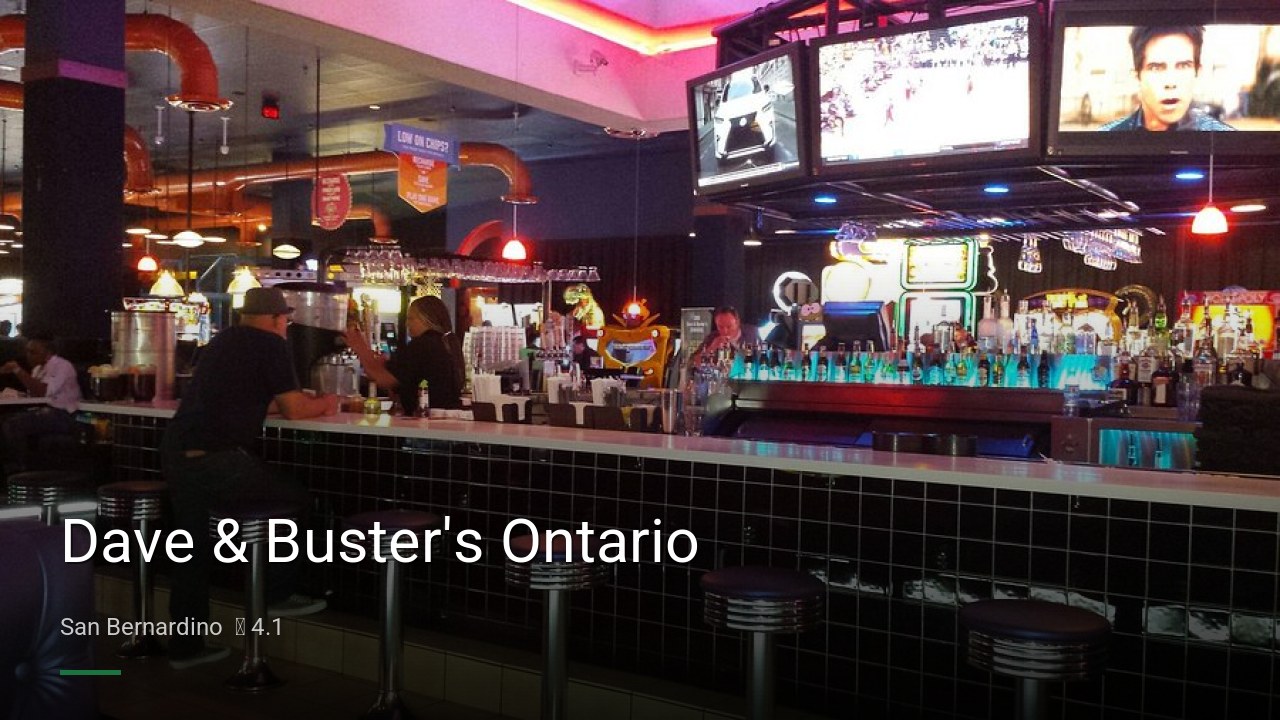 Dave & Buster's Ontario - Sports Bars in San Bernardino